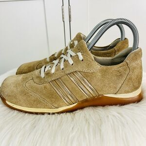 Skechers Somethin' Else Tan Brown Suede Sneakers Vintage Vibe Y2K Preppy Wmns 7